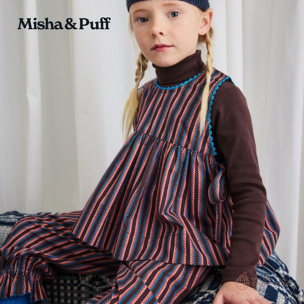 トップス misha & puff Lottie Top Misha&Puff】Lottie Top -Raisin Vaquero Stripe (25AW) – chu
