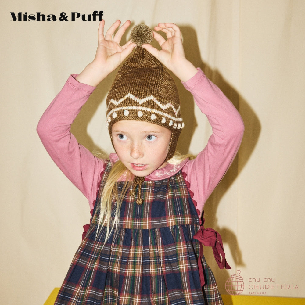 Misha & Puff】Zig Zag Pointy Peak Hat - Nutshell (25WI Drop2