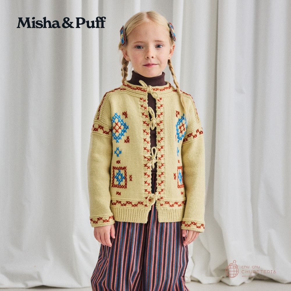 Misha & Puff カーディガン Misha&Puff】(KIDS) Ruffle Cardigan/ Picnic Conf