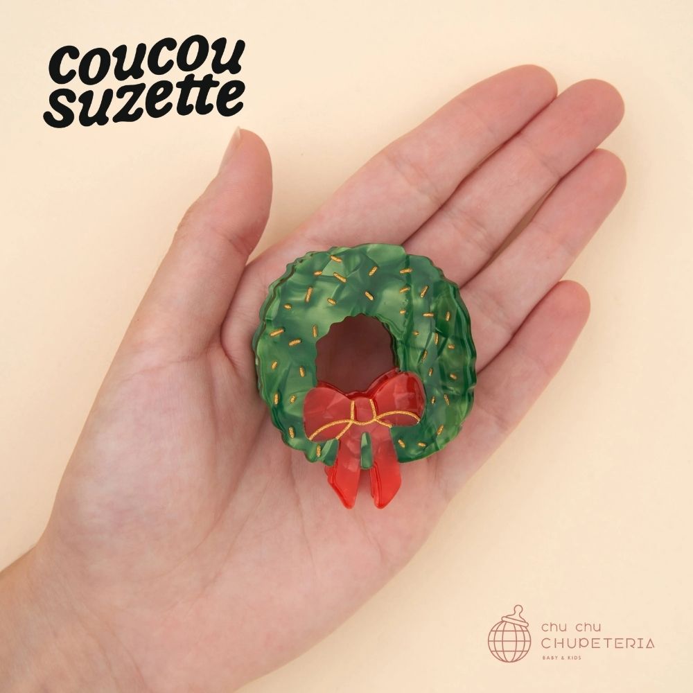 Coucou Suzette】Christmas Wreath Hair Claw – chu chu CHUPETERIA