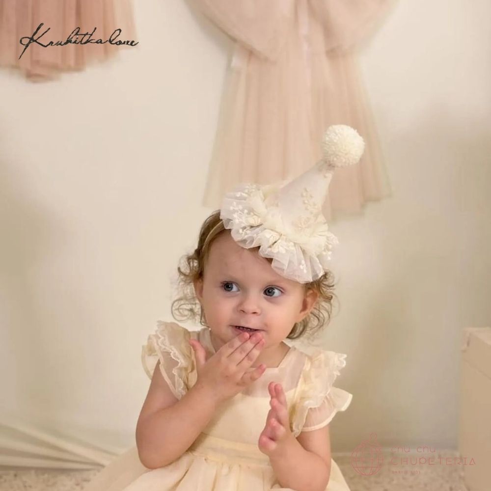 帽子 KruhitkaLove / Party Hat KruhitkaLove】Party Hat - Tulle Flower – chu chu CHUPETERIA