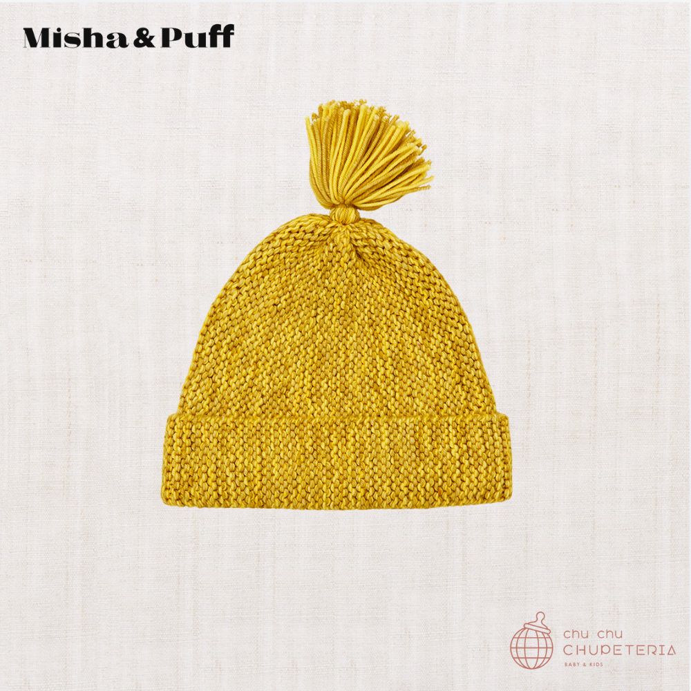 新品 2-4y Misha & Puff Hat Citron Misha & Puff】Tassel Garter Hat - Mango + Citron Marl – chu chu