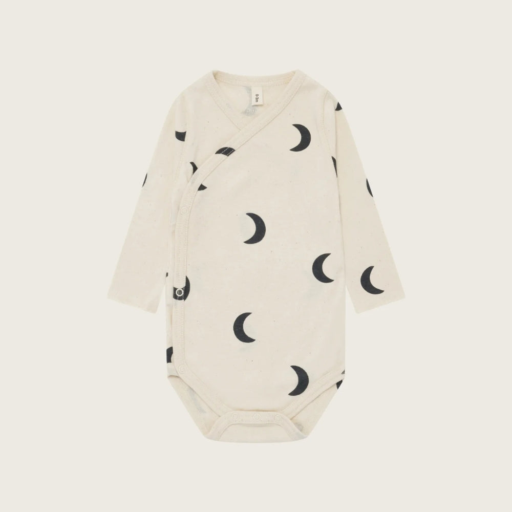 organic zoo】Undyed Midnight Wrap Bodysuit - chu chu CHUPETERIA