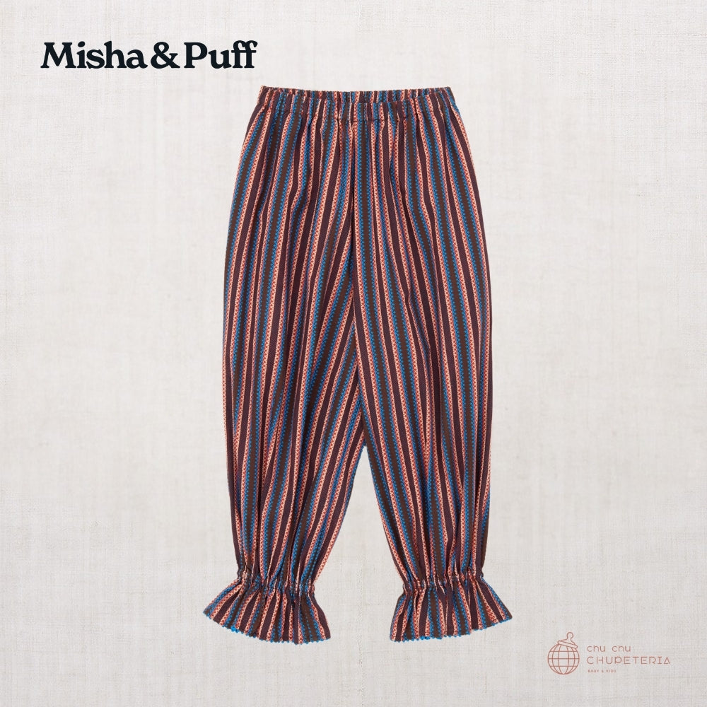 Misha＆Puff / Zuzu Pant Licorice Lattice Misha & Puff Child Zuzu Pants Licorice Black Lattice Print