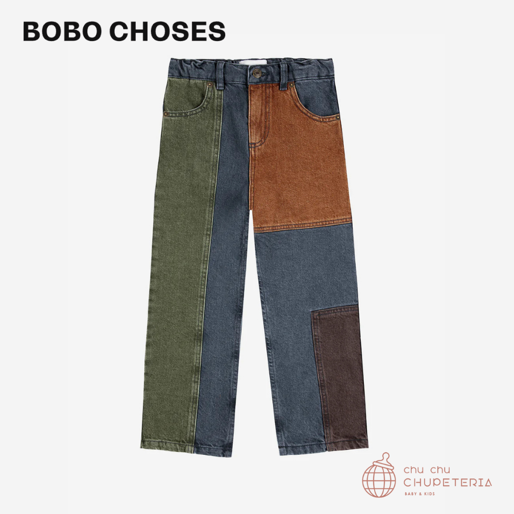 【かいね】BOBO CHOSES Multicolor Stripes denim overall for Children | Bobo Choses