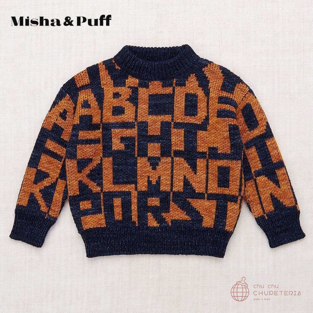 Misha & Puff】Alphabet Sweater - Ink – chu chu CHUPETERIA