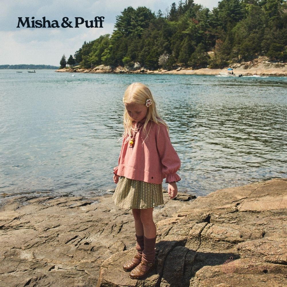 極美品‼︎misha&puff スカート 5-6y トップス7-8y 2点セット Misha&Puff】（KIDS）Skating Pond Skirt/ Picnic Co