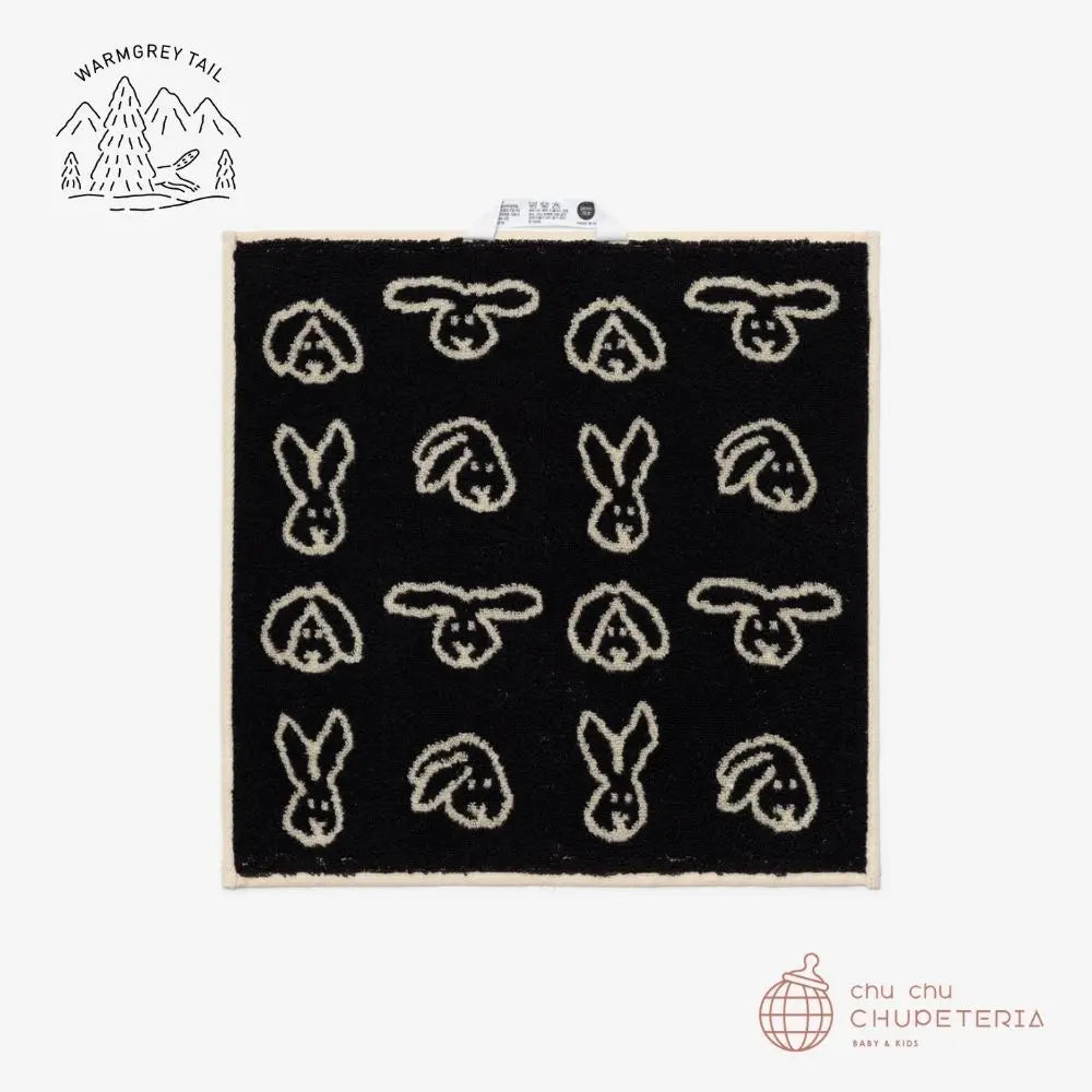 WARMGREY TAIL】BUNNY BUNNY HAND TOWEL - CREAM - chu chu – chu chu