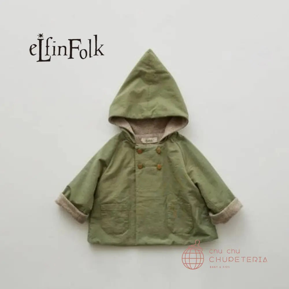 eLfinFolk】Elf coat - sage green - chu chu CHUPETERIA 正規代理店 