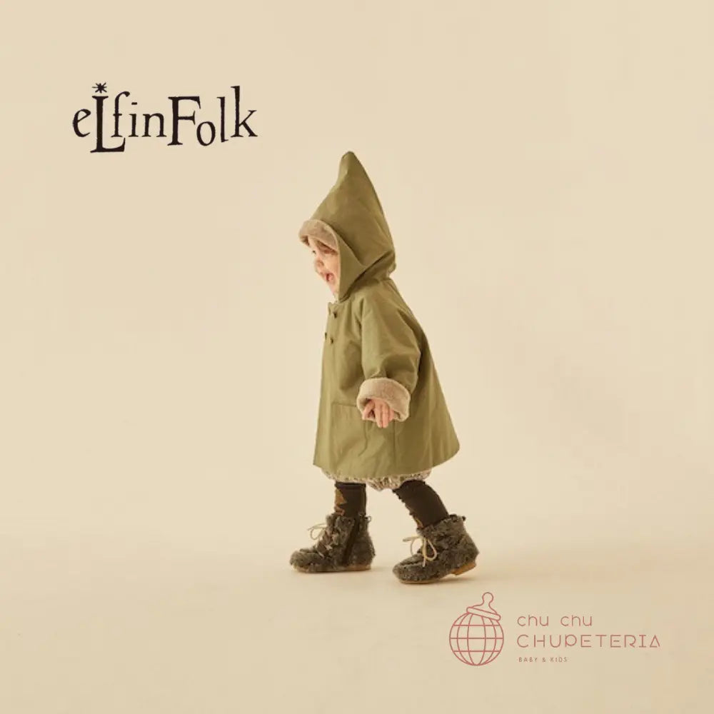 eLfinFolk】Elf coat - sage green - chu chu CHUPETERIA 正規代理店 