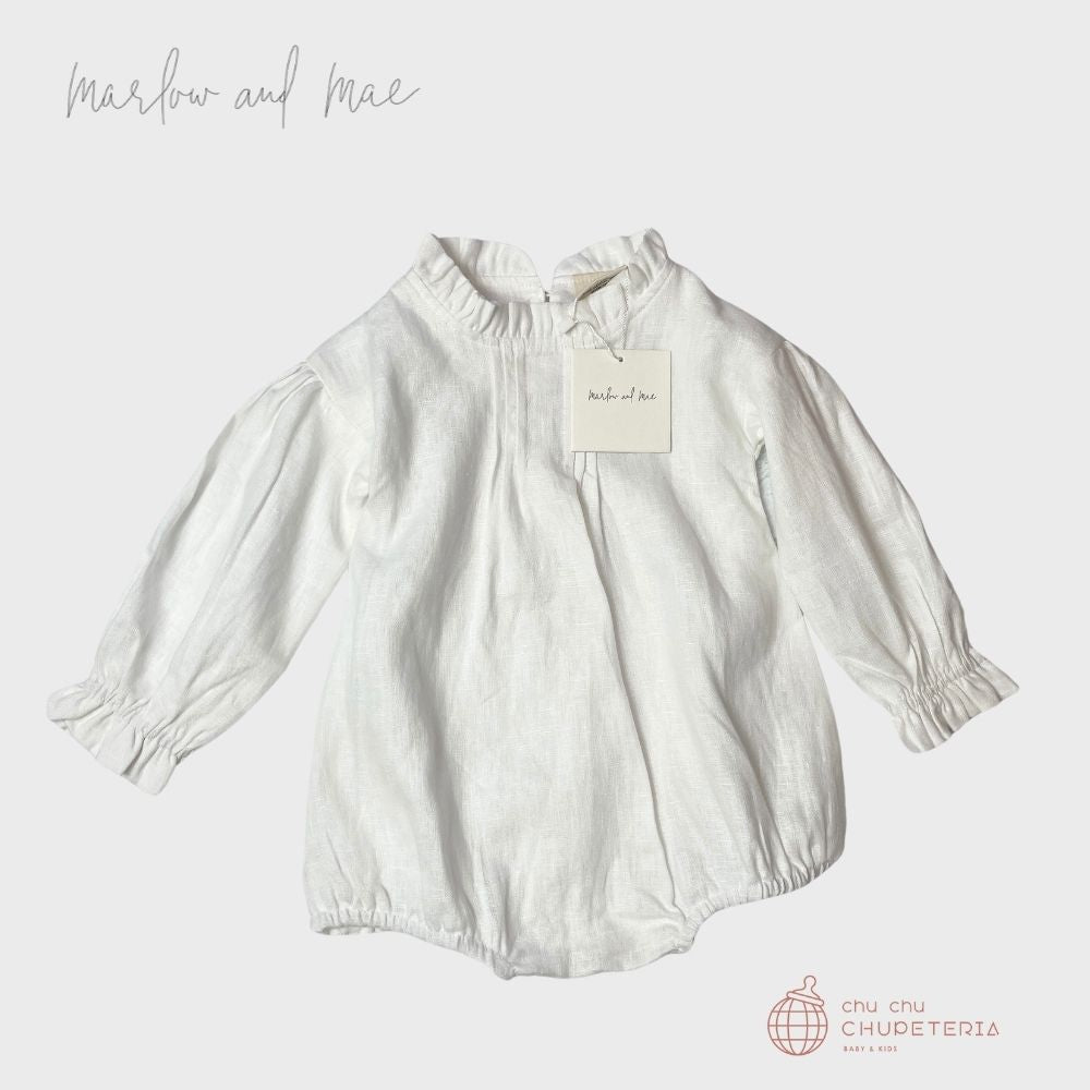 Marlow and Mae　Jean Romper 1y Jean Romper - Marlow and Mae
