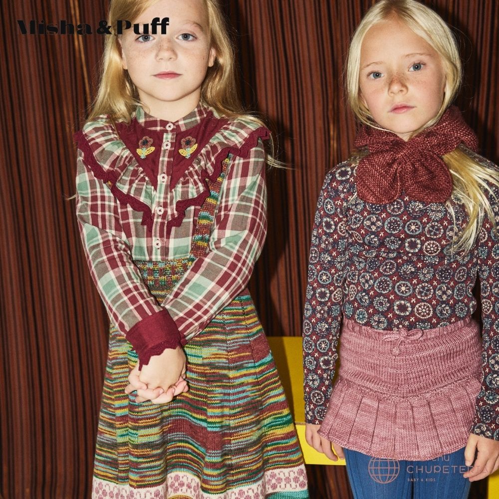 Misha & Puff】Turtleneck - Madder Root Folk Tile (25WI Drop1