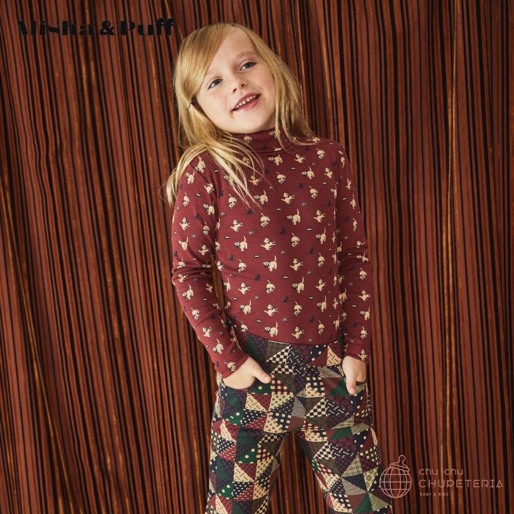 Misha & Puff】Turtleneck - Madder Root Cat & Mouse (25WI Drop1