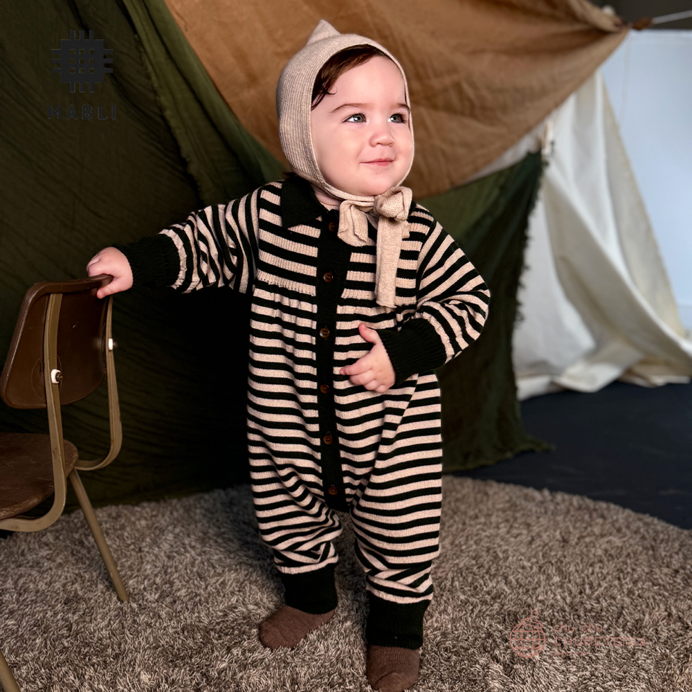 mabli EIRLYS ROMPER 18M,BONNET M セット Eirlys Romper - Eucalyptus – MABLI