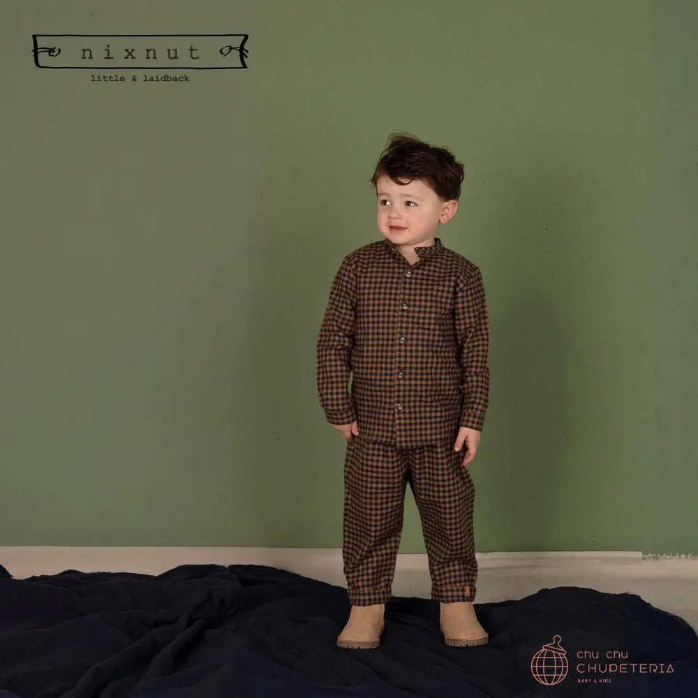 nixnut】Stic Pants - Navy Checkered - chu chu CHUPETERIA 正規代理