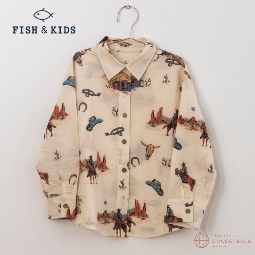 Memoo★FISH&KIDS COWBOY SHIRT 【 2-3y 】 FISH & KIDS / COWBOY SHIRT | RITAPAPERI