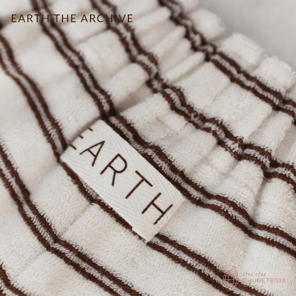 EARTH THE ARCHIVE】Towel bloomer - brown stripe - chu chu – chu 