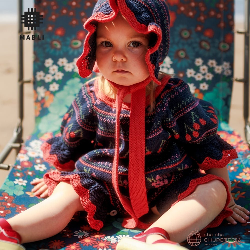 MABLI】[26SS Drop1] MIO ROMPER - NAVY - chu chu CHUPETERIA 正規代理店