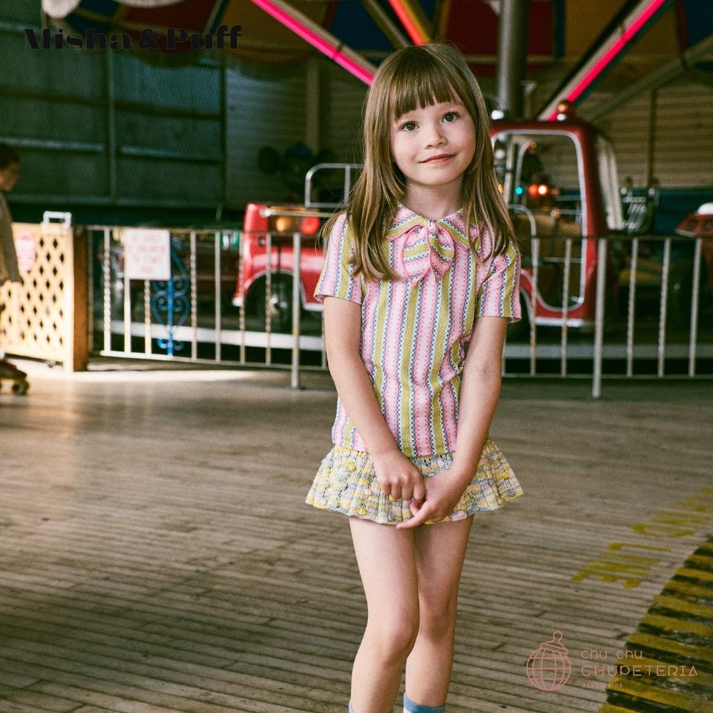Misha & Puff】[DROP 2]EYELET POPCORN SKATING SKIRT - BUBBLE SPACE