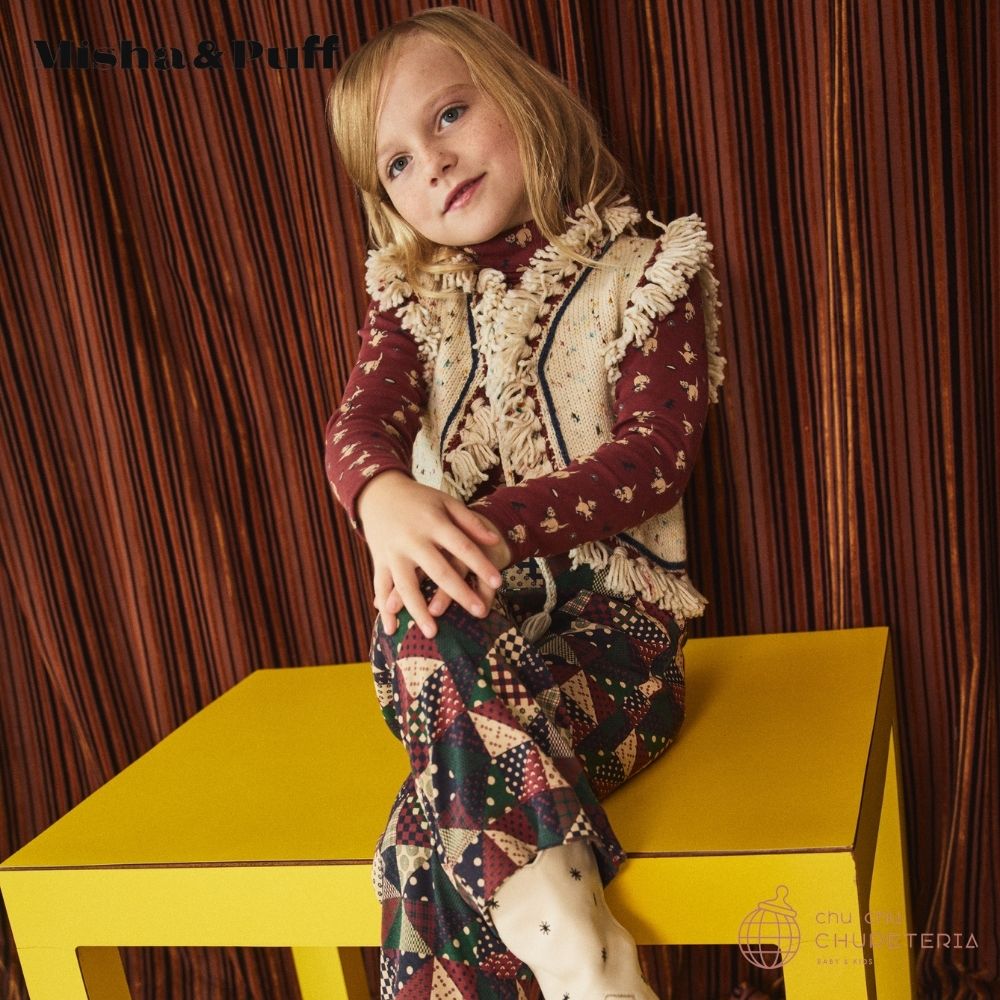 w*様 Misha & Puff Madder Root Cat & Mouse Misha & Puff】Turtleneck - Madder Root Cat & Mouse (25WI Drop1
