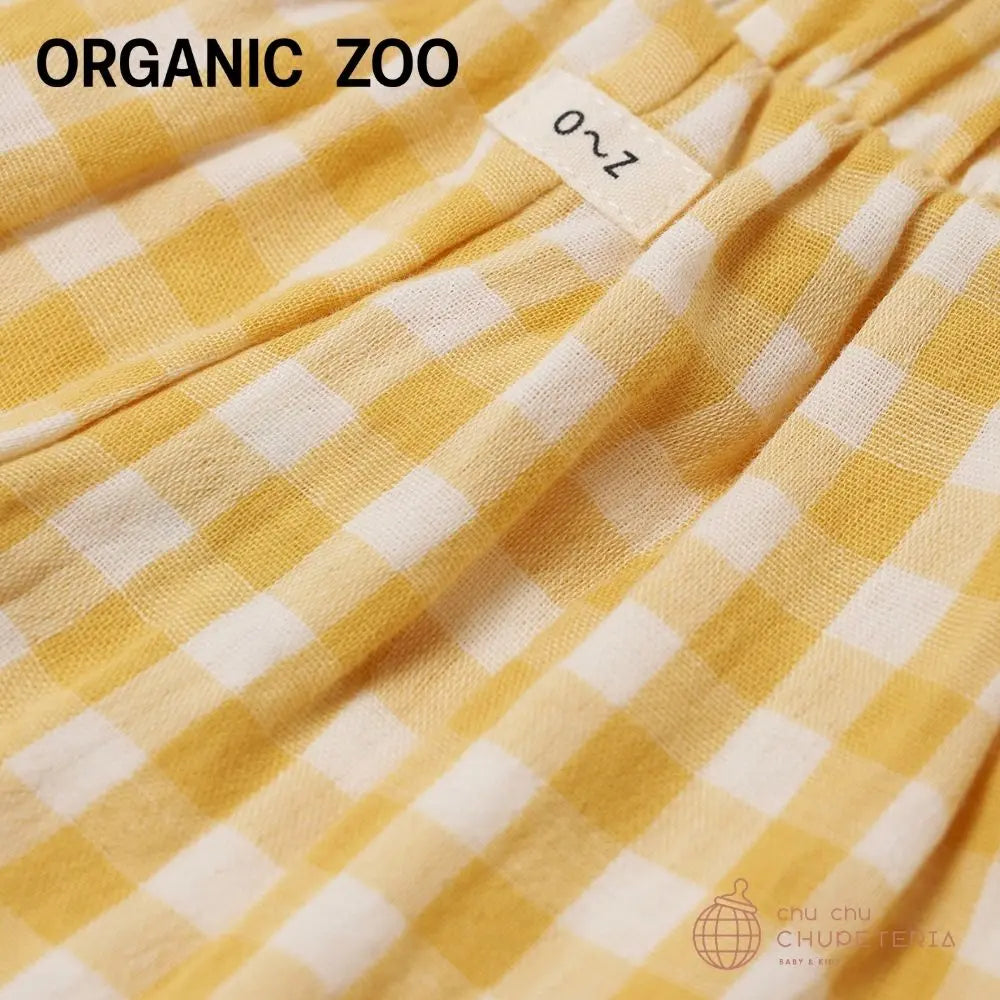 organic zoo】Honeycomb Gingham Fisherman Pants - chu chu – chu chu