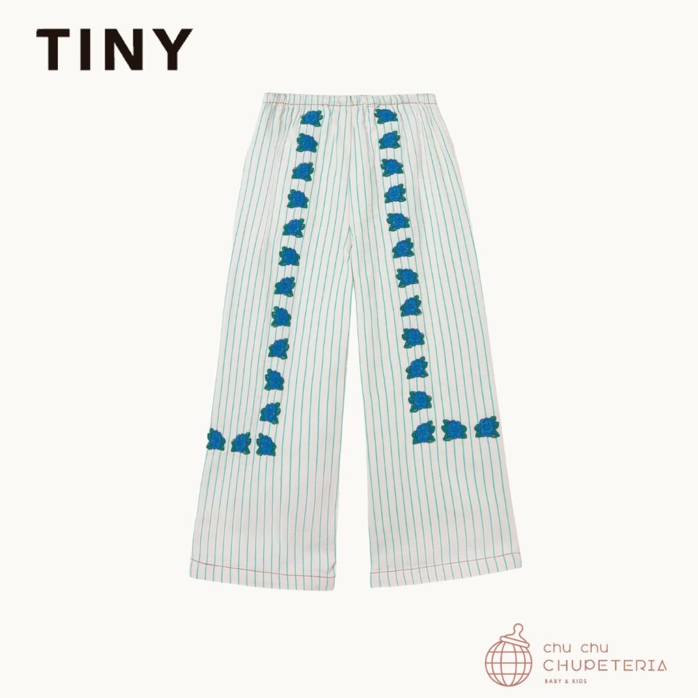 TINYCOTTONS】[DROP 2] MINI BLUE FLOWERS PANT light cyan (26SS