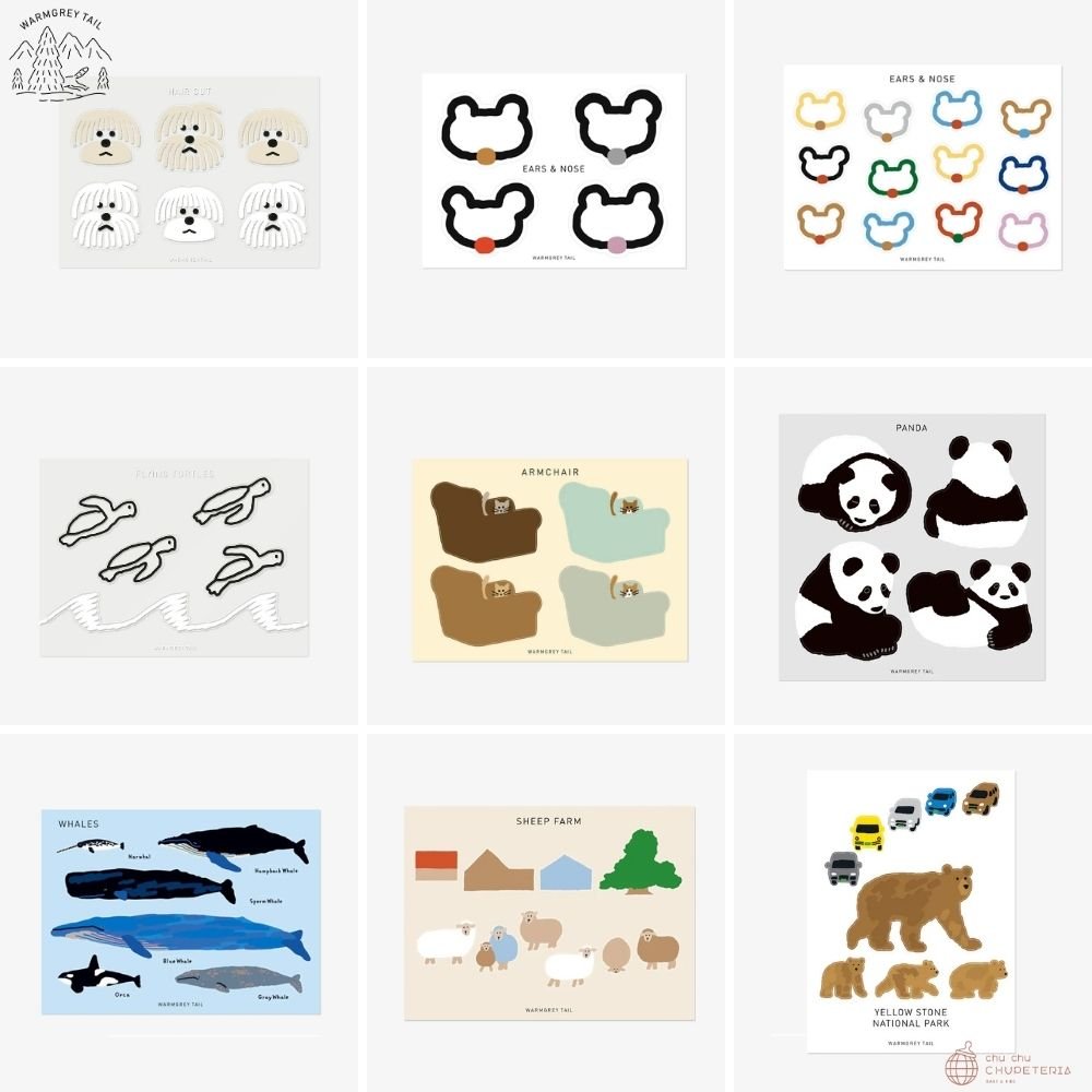 WARMGREY TAIL】STICKER - chu chu CHUPETERIA 正規代理店 海外子供服