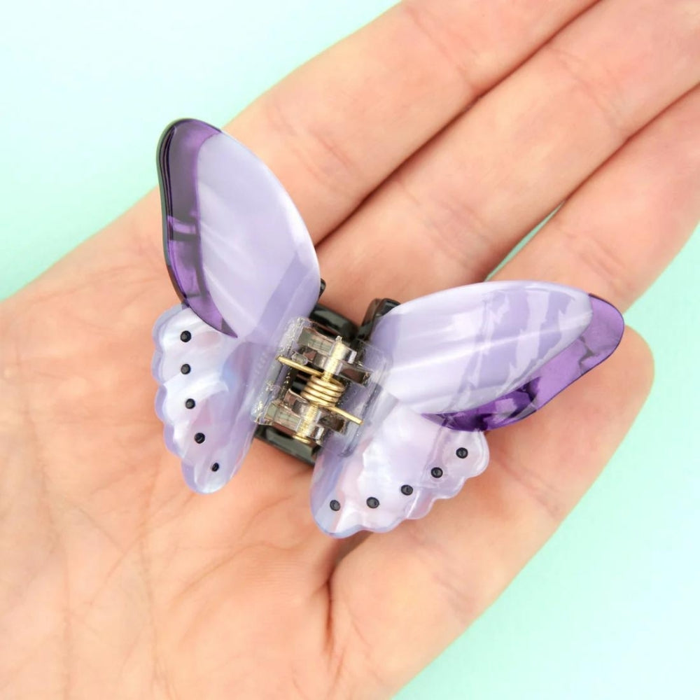 【Coucou Suzette】Purple Butterfly Mini Hair Claw _ chu chu CHUPETERIA