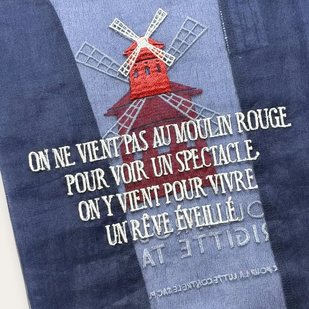 Brigitte Tanaka】SAC MOULIN ROUGE® – BLEU ET FRANGES (LIMITED
