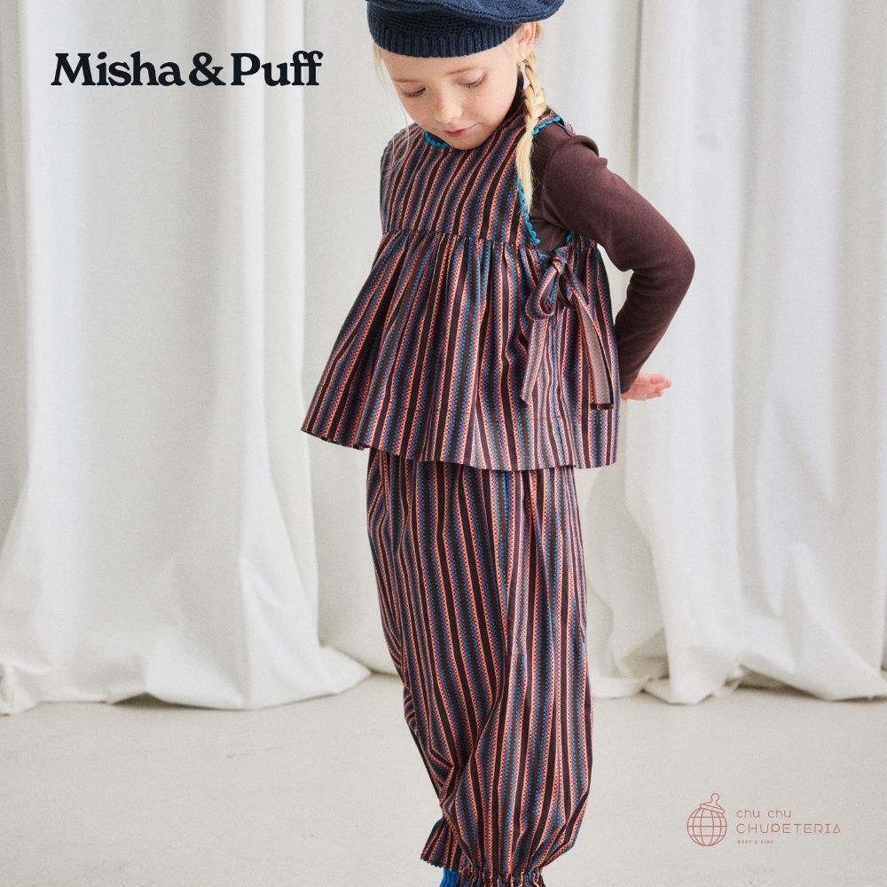 Misha&Puff】Zuzu Pant -Raisin Vaquero Stripe (25AW) – chu