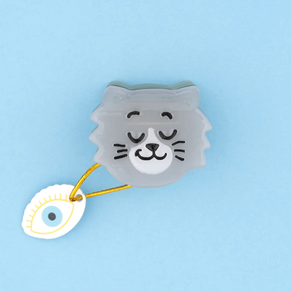 【Coucou Suzette】Grey Cat Mini Hair Claw _ chu chu CHUPETERIA