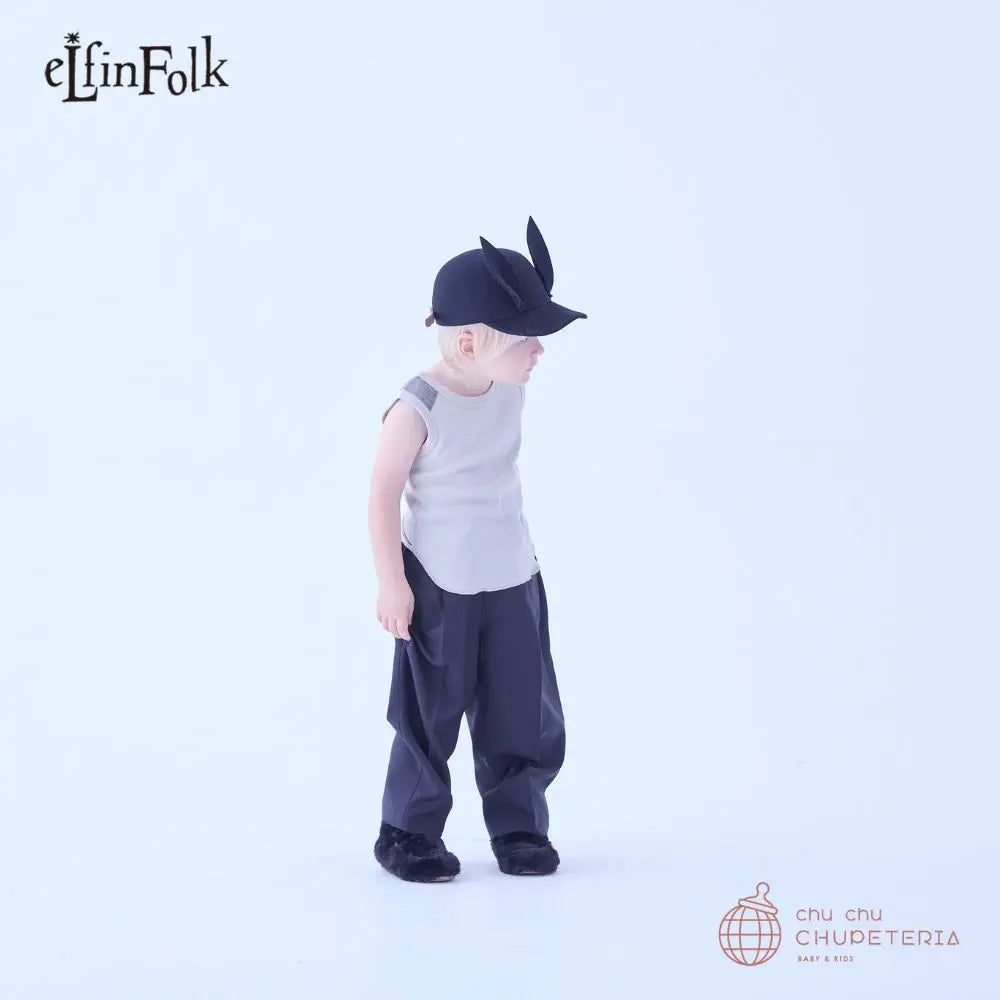 eLfinFolk kids54 耳付き黒メッシュハット eLfinFolk - chu chu CHUPETERIA 正規代理店 海外子供服
