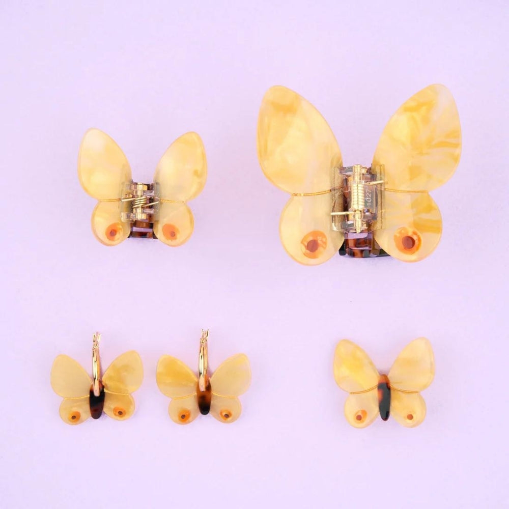 【Coucou Suzette】Yellow Butterfly Hair Claw _ chu chu CHUPETERIA