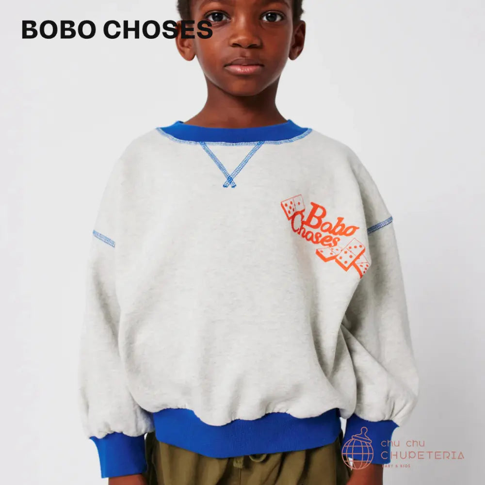 BOBO CHOSES】Dominos sweatshirt - chu chu CHUPETERIA 正規代理店 BOBO CHOSES】Dominos sweatshirt - chu chu CHUPETERIA 正規代理店