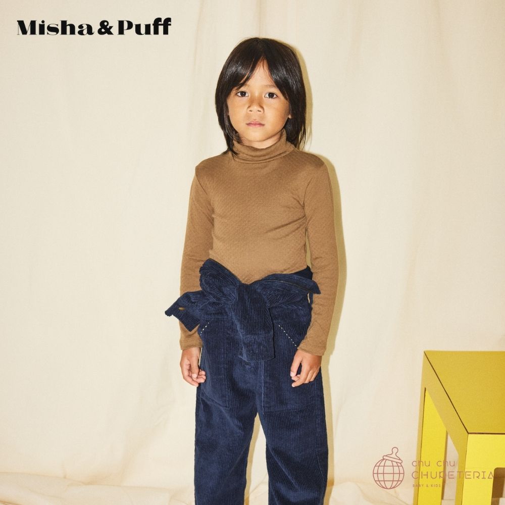 Misha&Puff】Baby Long Sleeve Scout Onesie -Overcast Patio Stripe