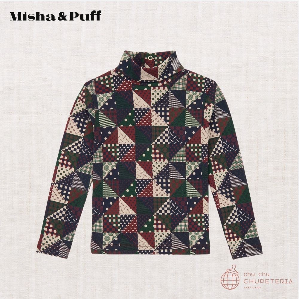 Misha & Puff】Paloma Top - Madder Root Cat & Mouse (25WI Drop1