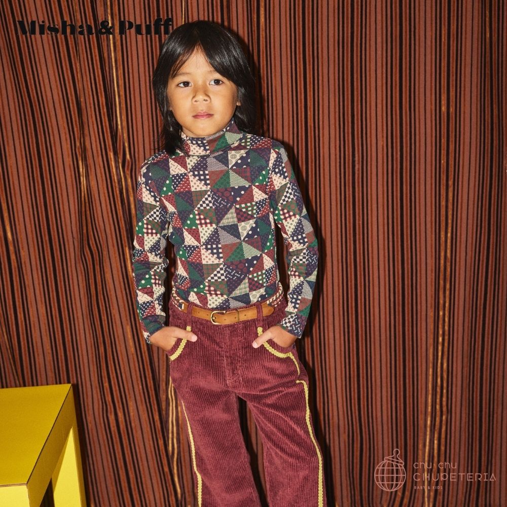 Misha & Puff】Turtleneck - Madder Root Cat & Mouse (25WI Drop1