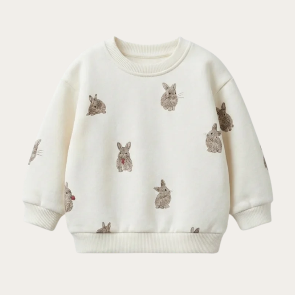 【STUDIO BOHEME】BART SWEATSHIRT - ECRU / RABBITS (26AW Drop 2) _ chu chu CHUPETERIA