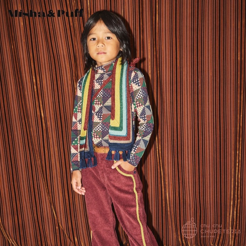 Misha & Puff】Turtleneck - Madder Root Patchwork (25WI Drop2