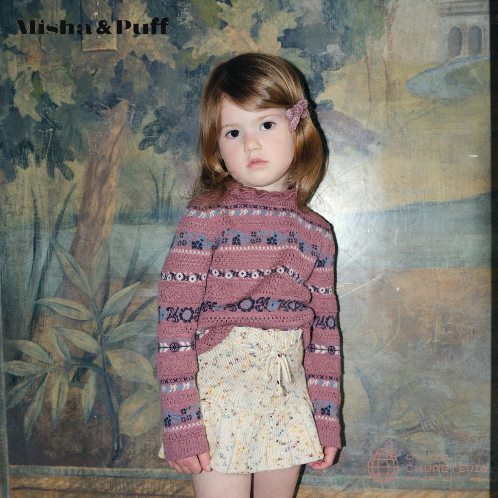 Misha & Puff】Skating Pond Skirt - Snowglobe Confetti (25WI Drop1