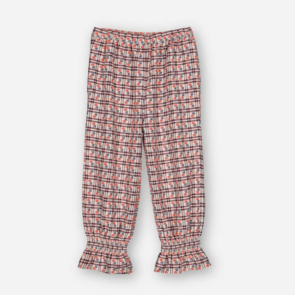 【hello Simone】Mirliton pants Camelia Check _ chu chu CHUPETERIA