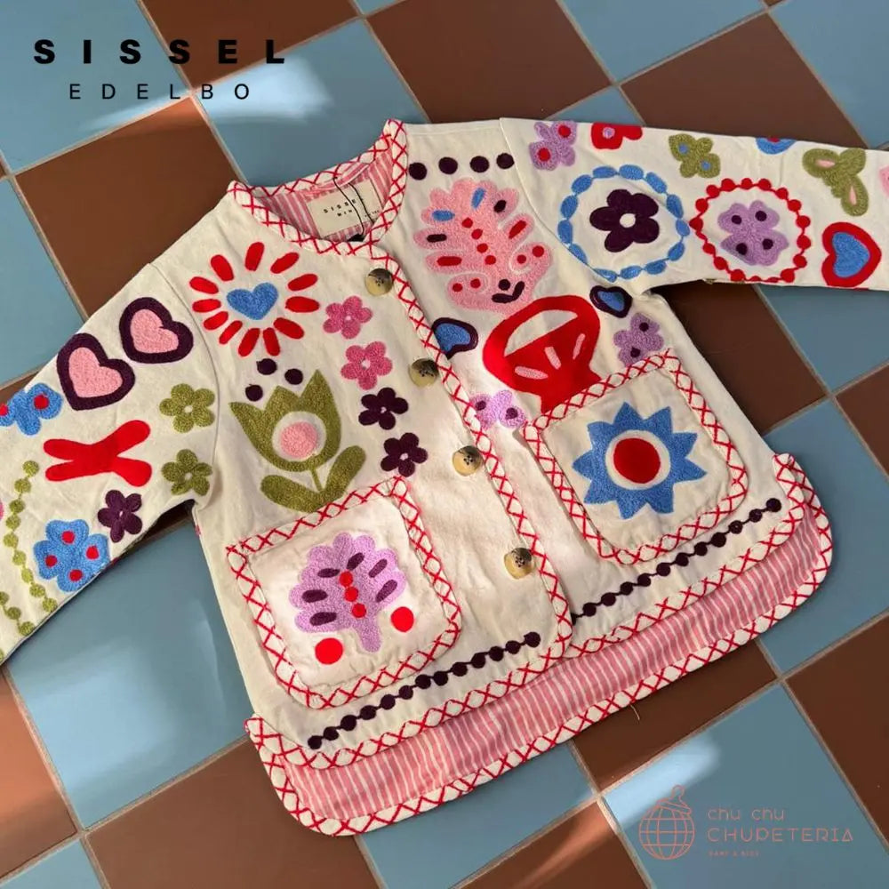 週末限定お値下げ★SISSEL EDELBO ジャケット 3-4y 新品未使用 5月下旬入荷予定》【SISSEL EDELBO】Maggie MINI Jacket White Multi