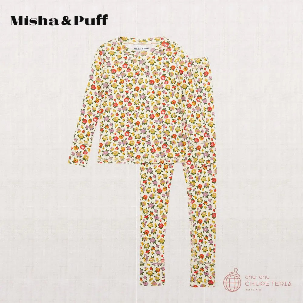 Misha & Puff レギンス　12-18m Misha & Puff / Legging - Plum Watercolor Plaid