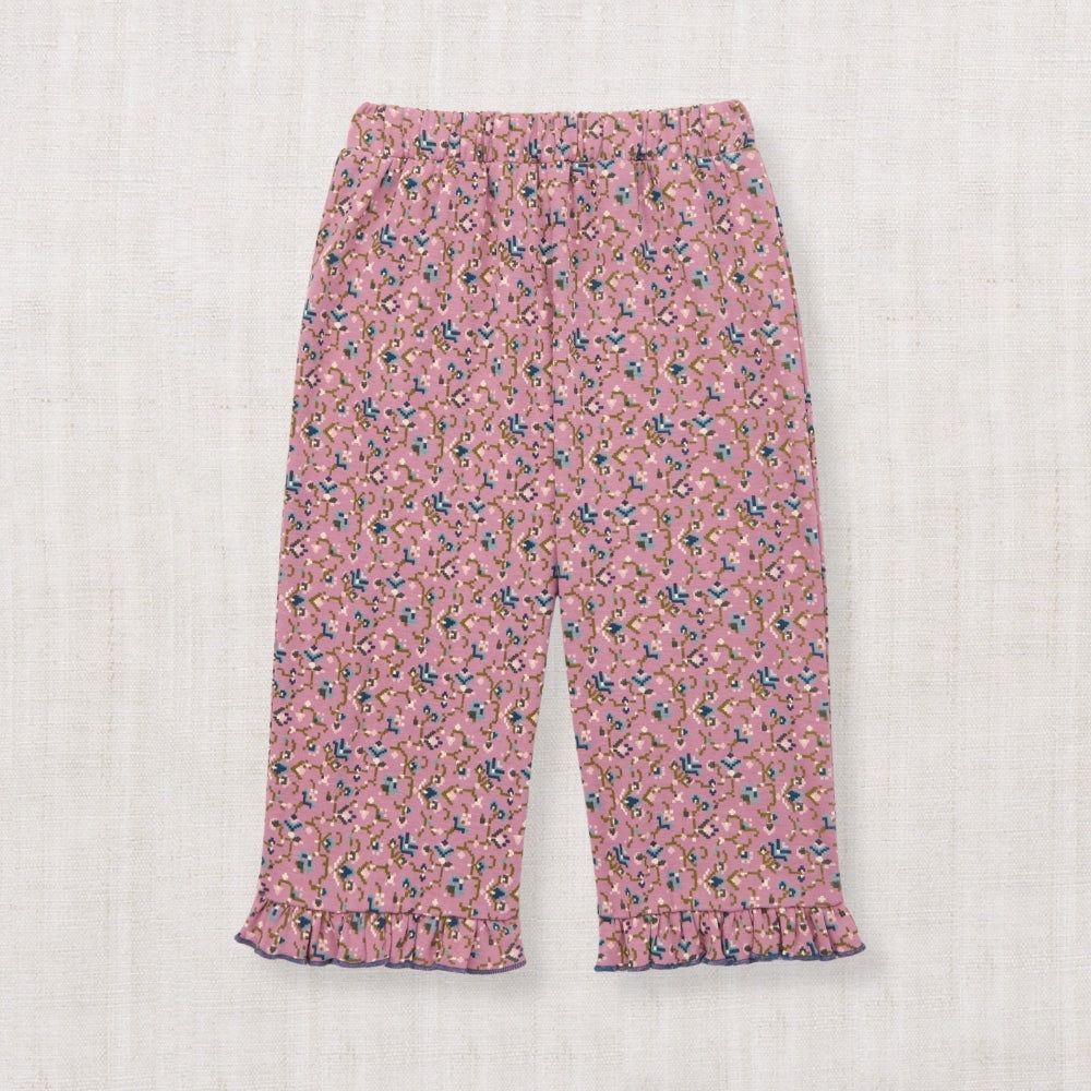 【美品】Misha & Puff スケポンAntique Rose 3-4y Misha & Puff】RUFFLE PEDAL PUSHER - ANTIQUE ROSE MILLEFLEURS - chu