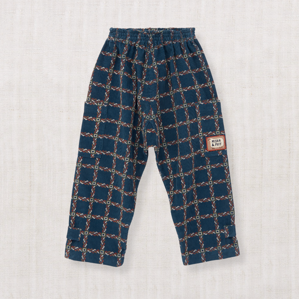 【Misha & Puff】CORDUROY YOSHI PANT - MARINE BLUE PORTICO - 26FA Drop2 _ chu chu CHUPETERIA