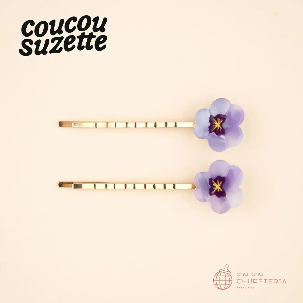 【Coucou Suzette】Pansies Bobby Pins - chu chu CHUPETERIA