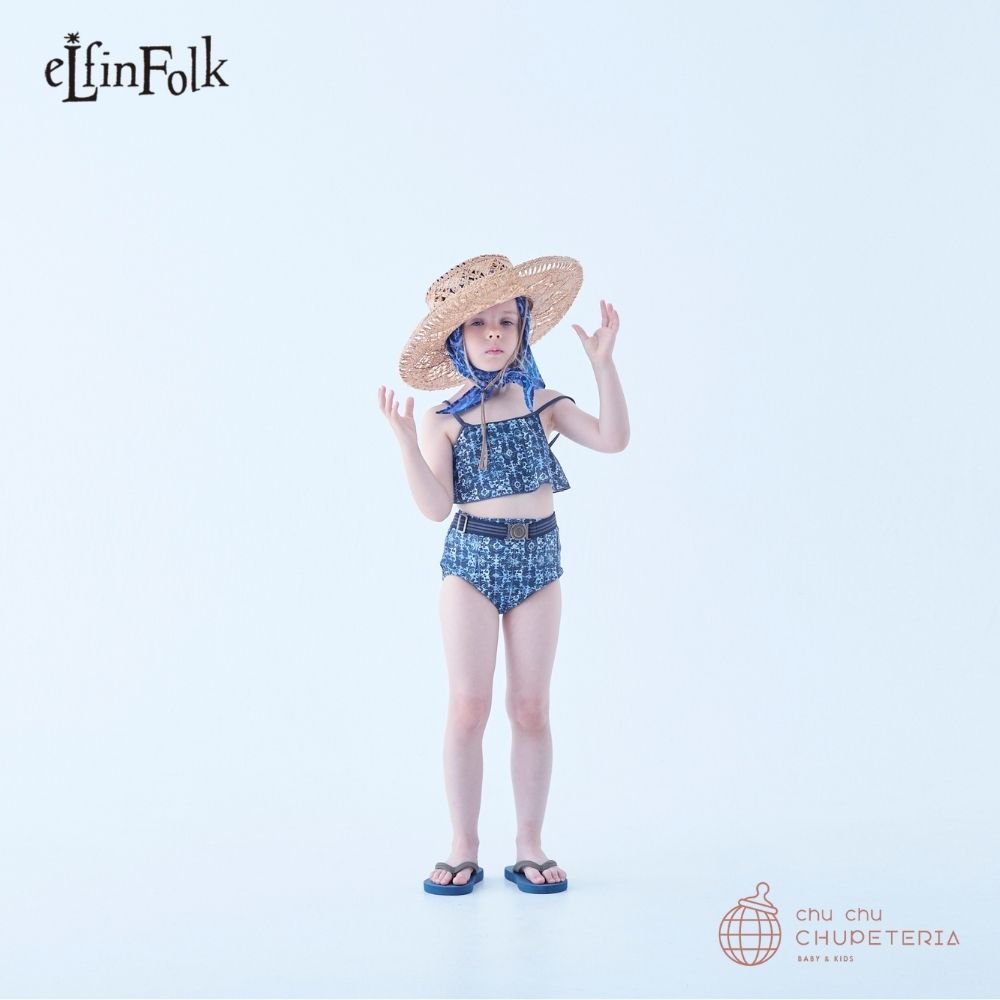 《2〜3月入荷予定》【eLfinFolk】Old TiLe Pattern Girls - brown (26SS) _2 _ chu chu CHUPETERIA