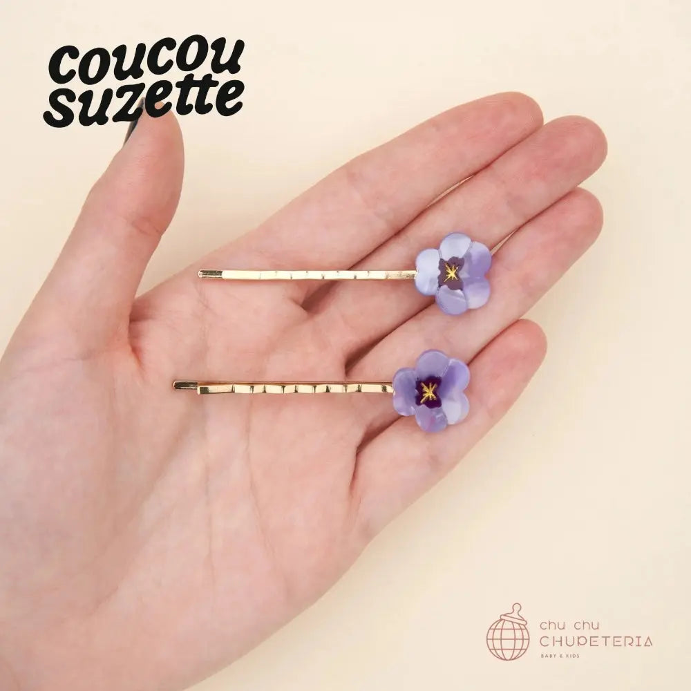 【Coucou Suzette】Pansies Bobby Pins - chu chu CHUPETERIA