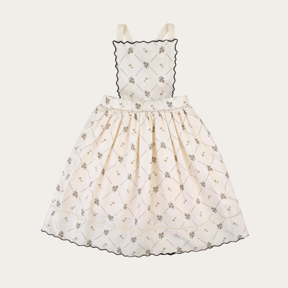 【THE LiTTLE POETS】 Laura Flowered Navy Midi _ chu chu CHUPETERIA
