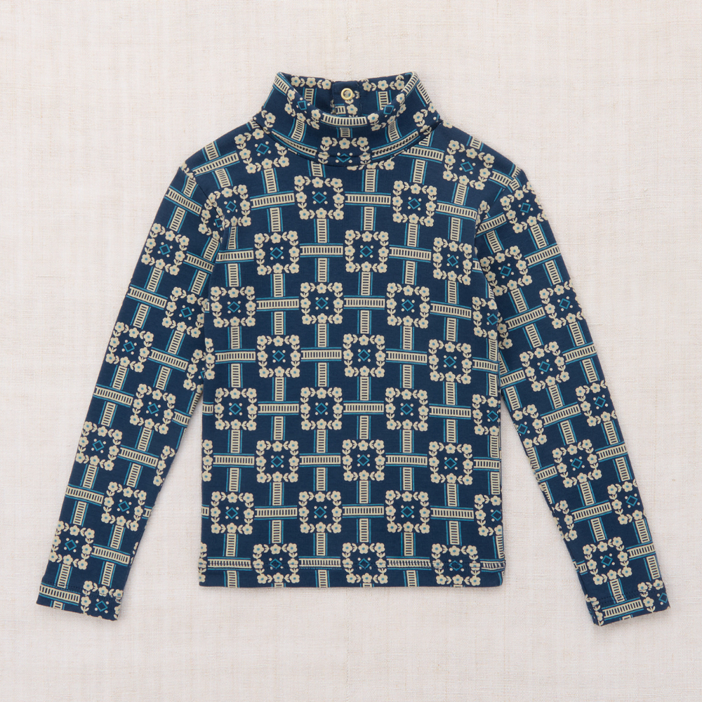 【Misha&Puff】Turtleneck - Moonlight Railroad Floral - 26WI Drop1 _ chu chu CHUPETERIA